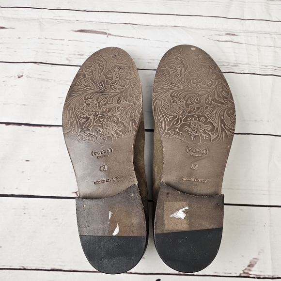 Verba Made In Italy Suede Skull Print Monk Shoes Size US9 - Picture 9 of 13